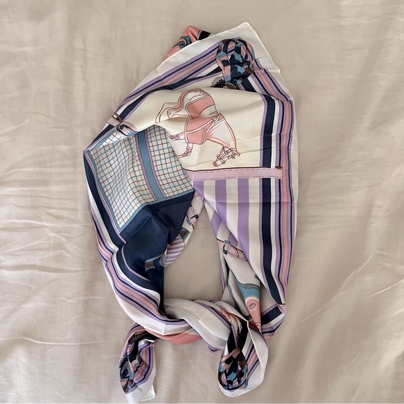 Accessories - Suzhichou Horse Print Equestrian Scarf